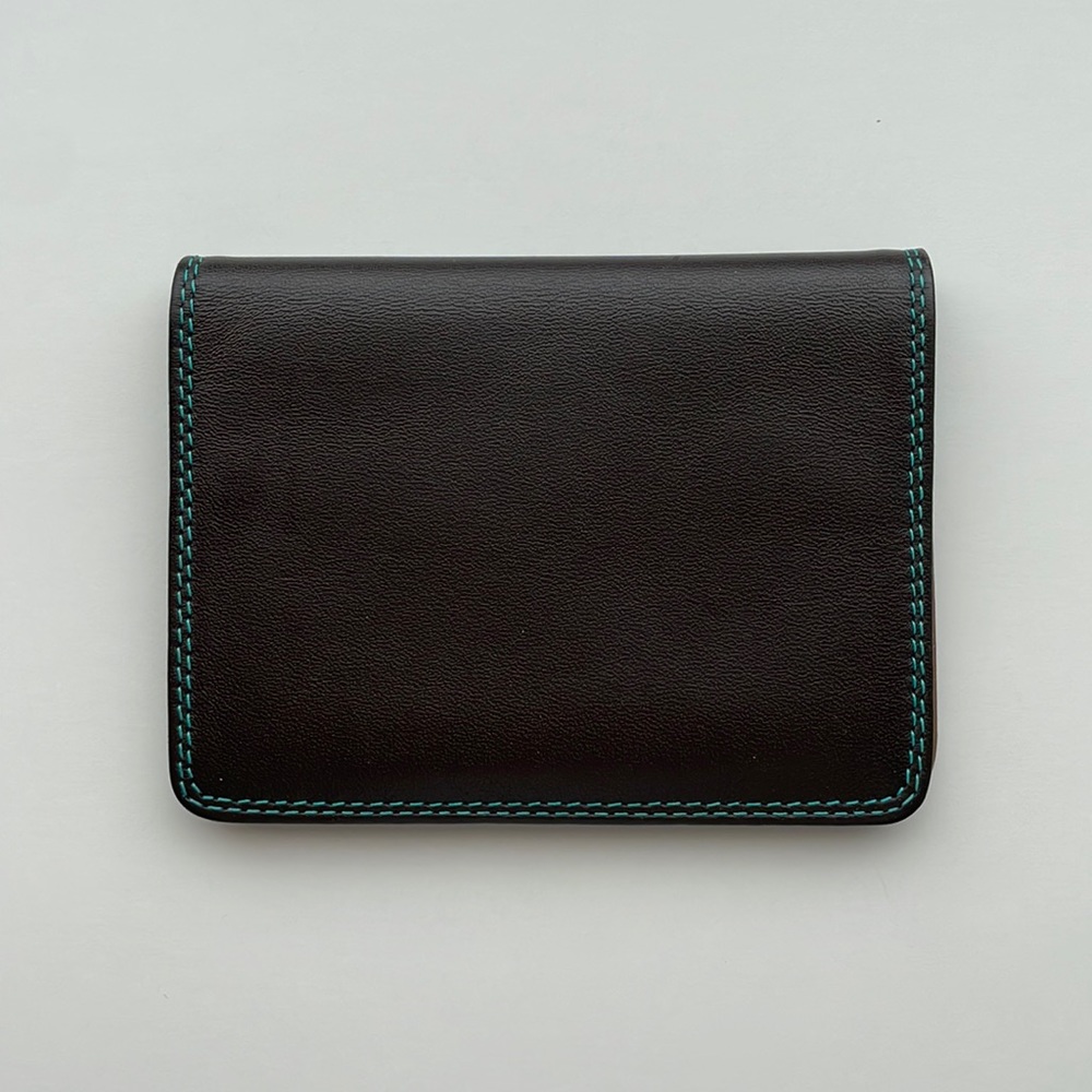 Dark Brown Leather Bifold Wallet